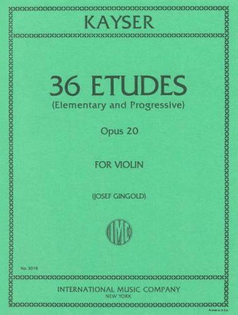 36 Studi Op. 20 (Gingold)