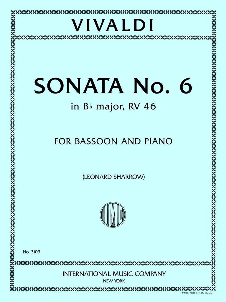 Sonata N. 6 Si B (Sharrow)