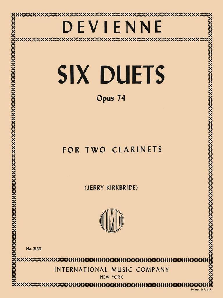 Six Duets, Opus 74 F(J. Kirkbride)