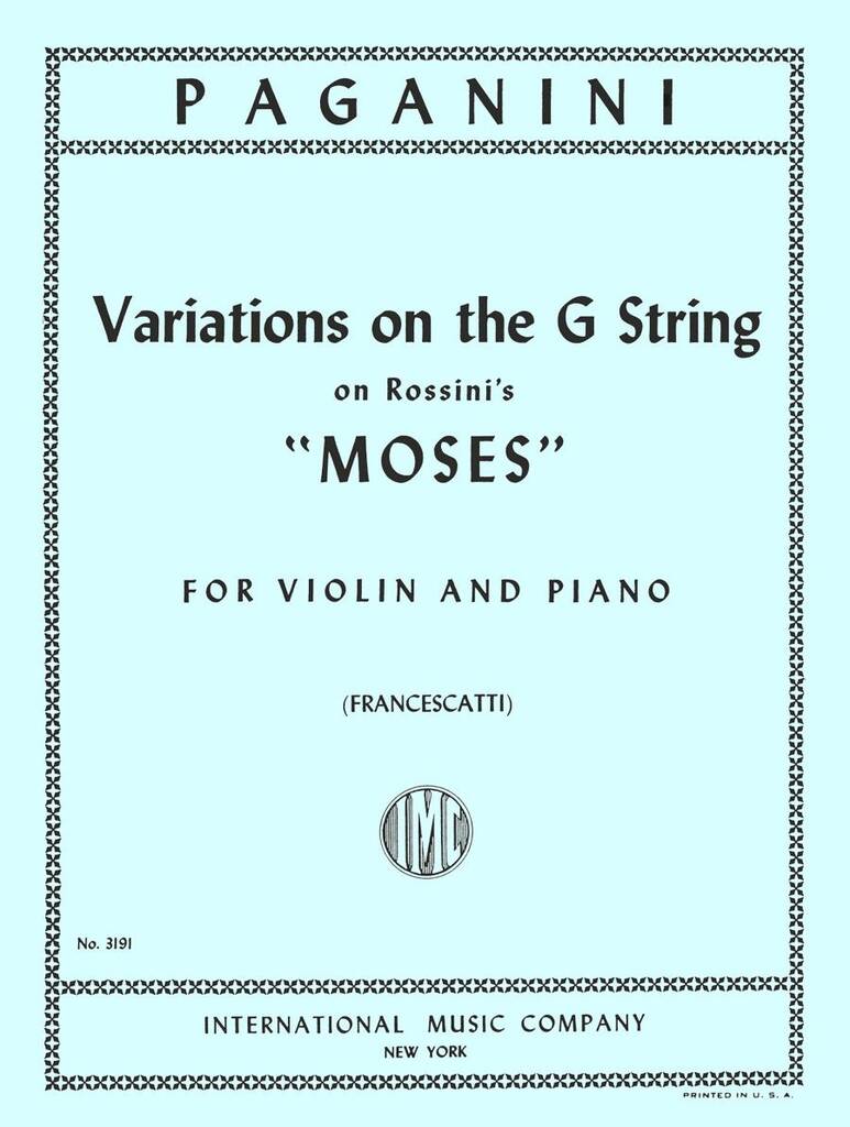 Variazioni Sul Mose' Di Rossini (Francescatti)