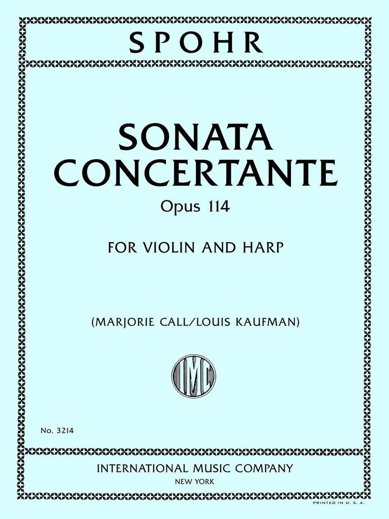 Sonata Concertante Op 114 For Vl And Harp (Pf) Pod