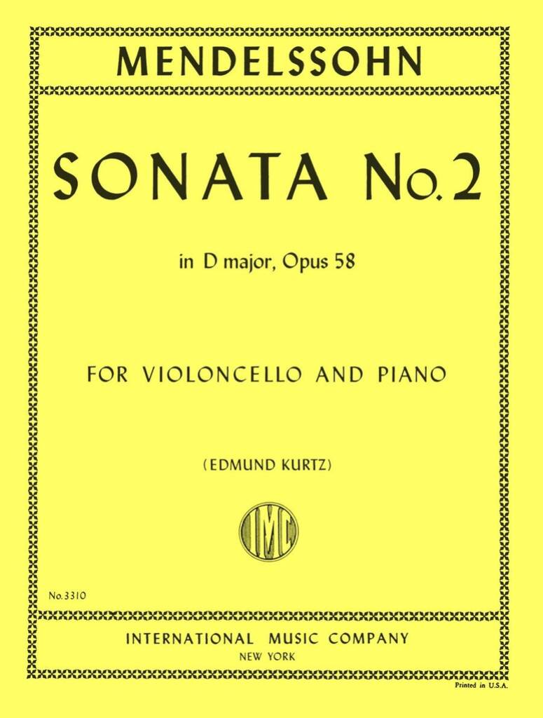 Sonata N. 2, In Re Op. 58