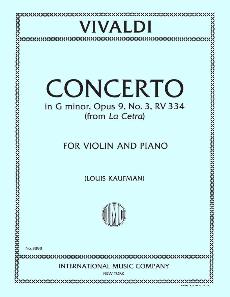 Concerto In G Min Op.9 N.3