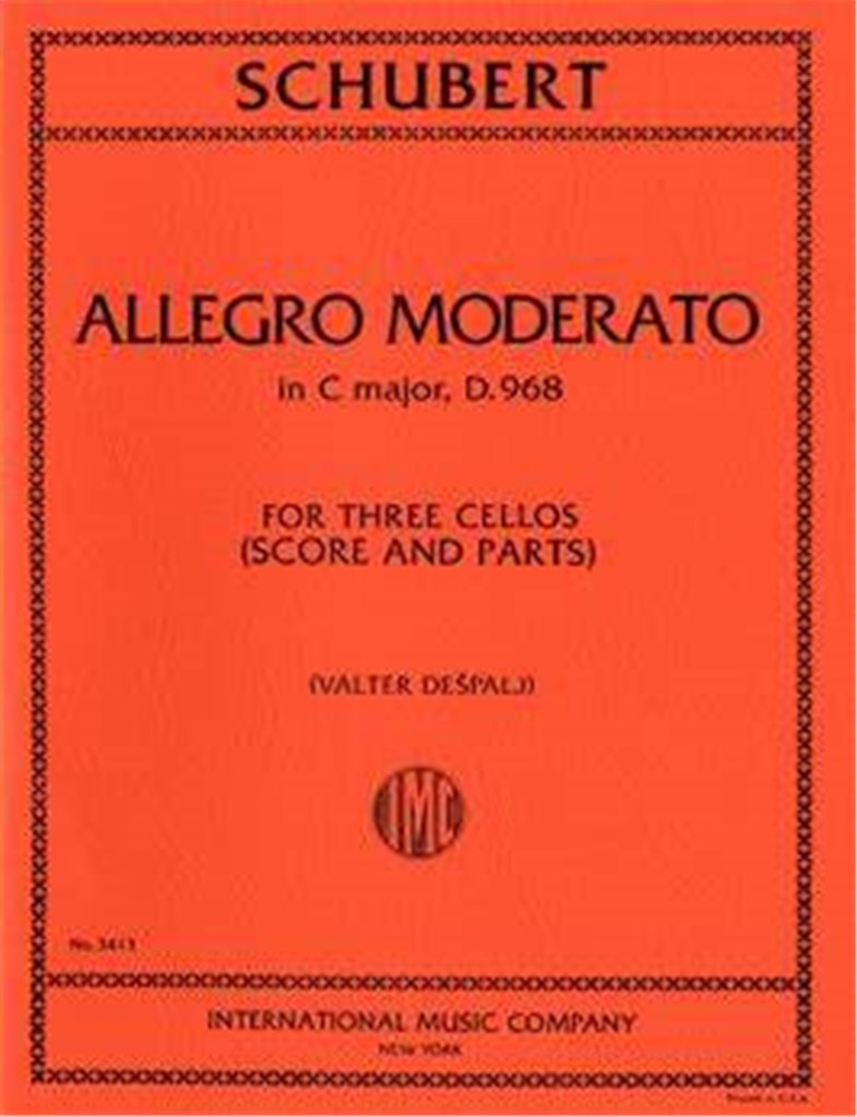 Allegro Moderato In Do D.968 Per 3Vc.