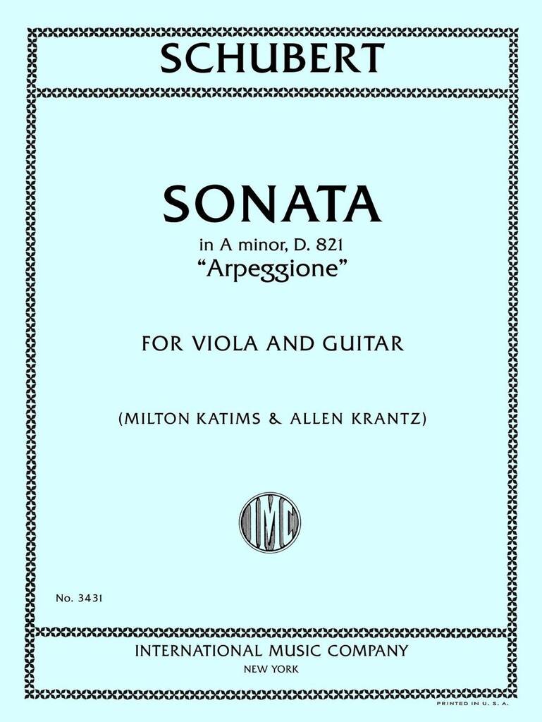 Sonata In A Min D821 Arpeggione Viola E Chitarra
