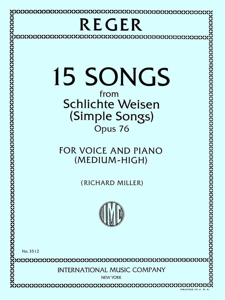 Songs (Simple Songs) Op. 76