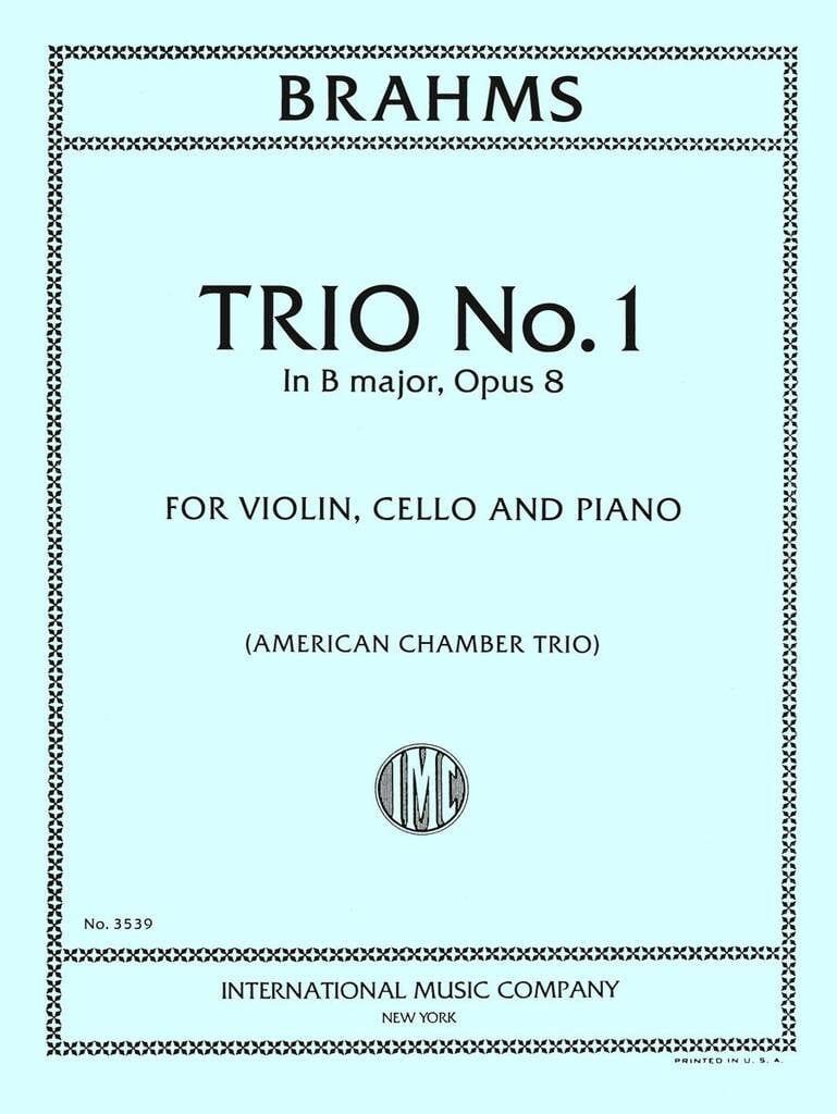 Trio N. 1 In B Major, Opus 8