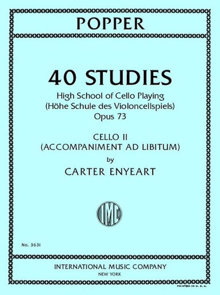 40 Studies (High School of Cello Playing) Op 73