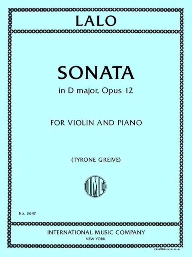 Sonata In D Major Op.12