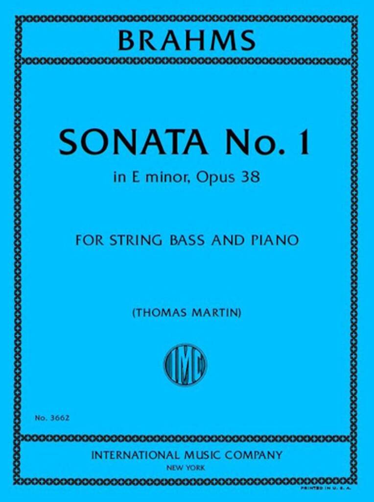 Sonata No.1 In E Minor Op.38