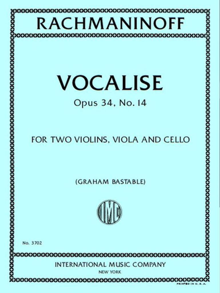 Vocalise Opus 34 No 14