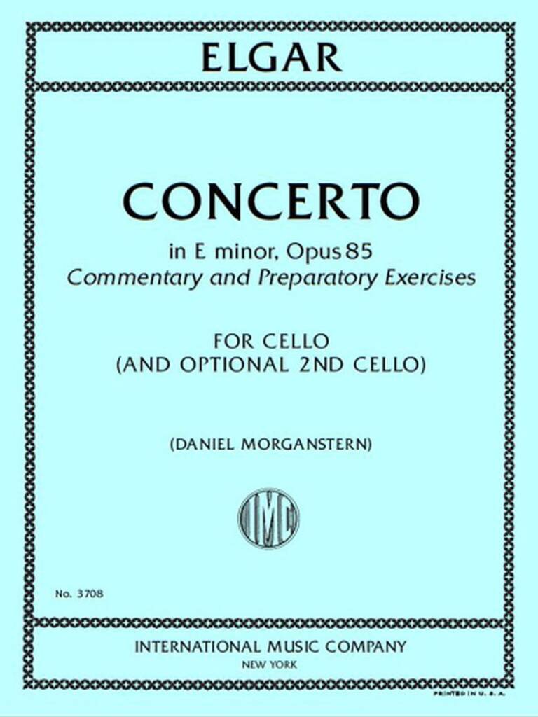 Cello Concerto In E Minor Op 85