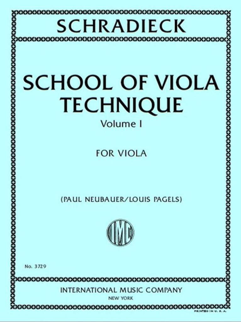School of Viola Technique Volume I