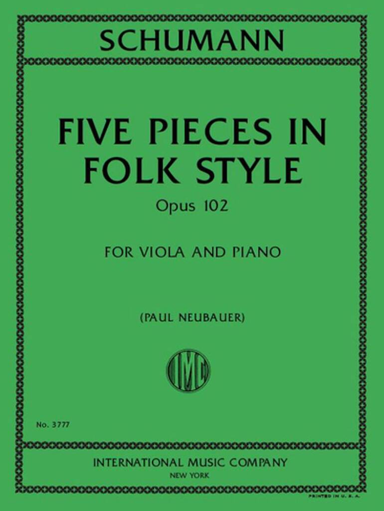 Five Pieces in Folk Style Op 102
