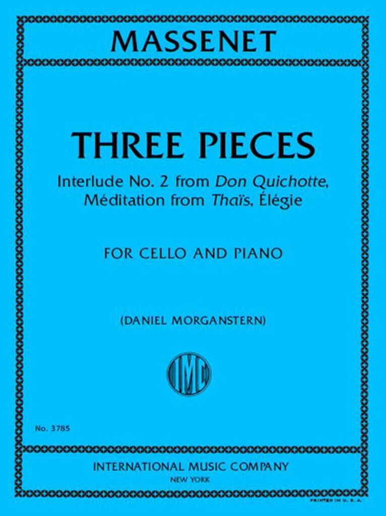 Three Pieces for Cello and Piano