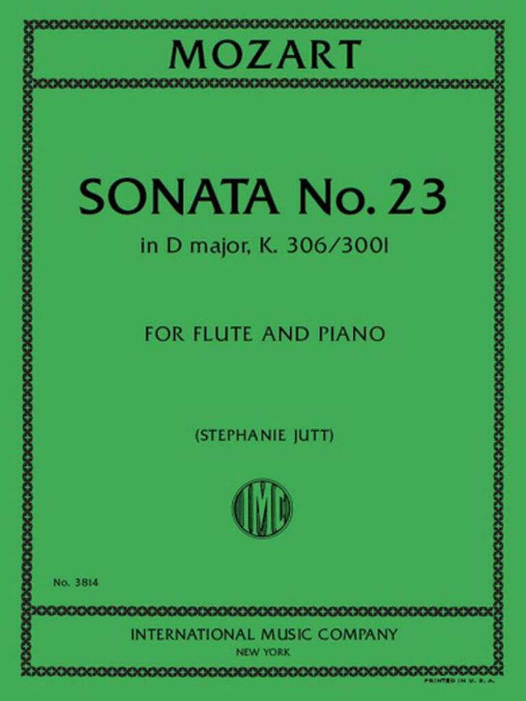 Sonata No. 23 in D major, K. 306/3001