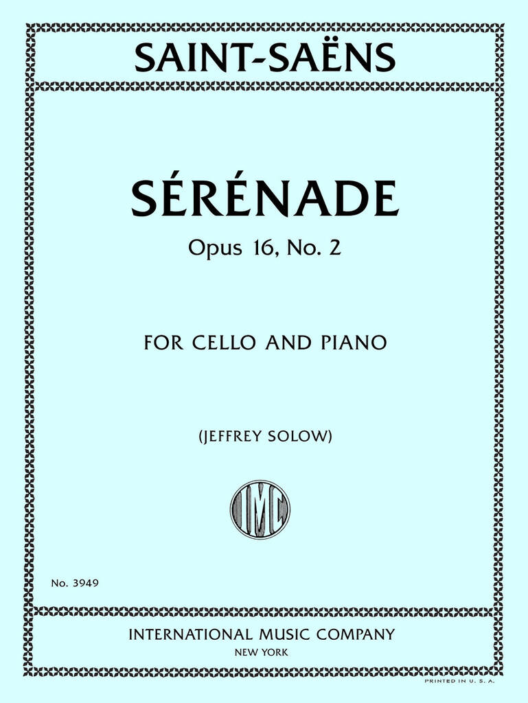 Sérénade, Opus 16, No. 2