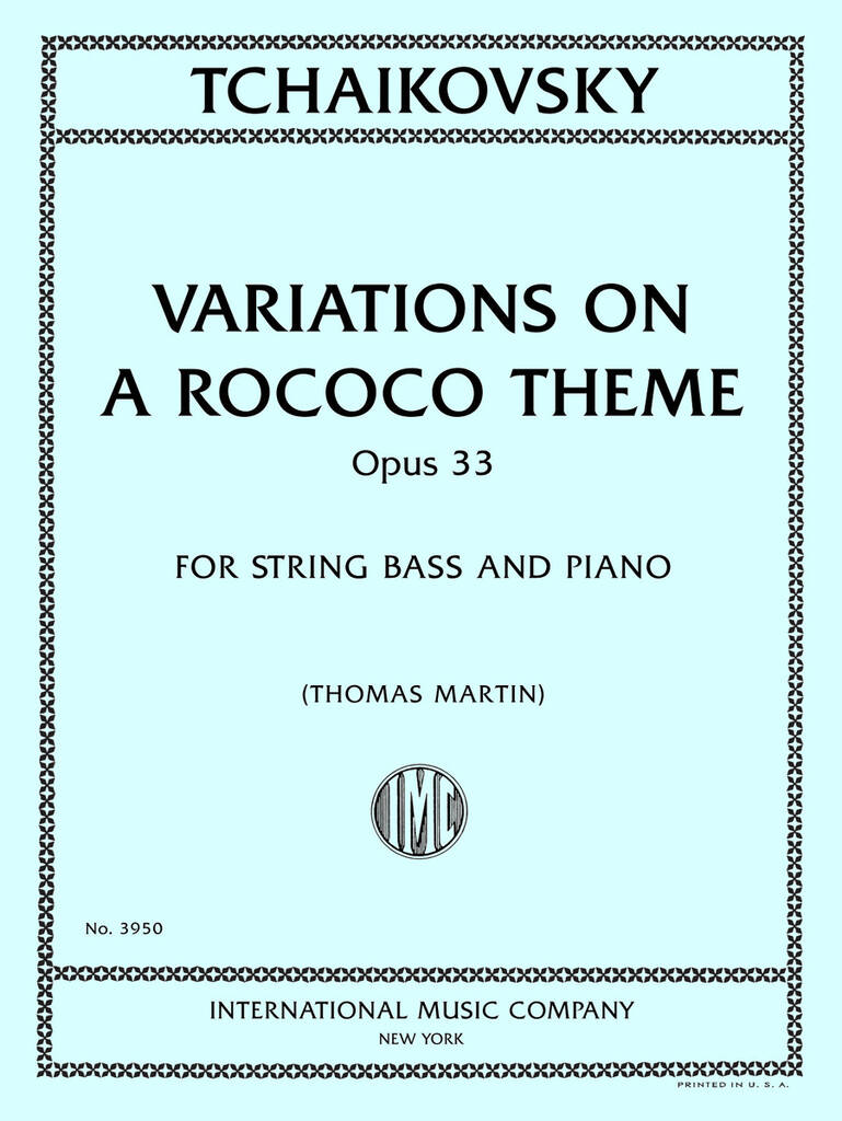 Variations on a Rococo Theme, Opus 33