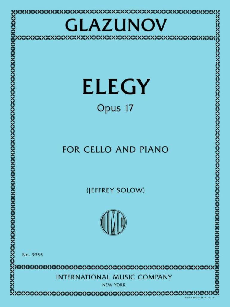 Elegy, Opus 17