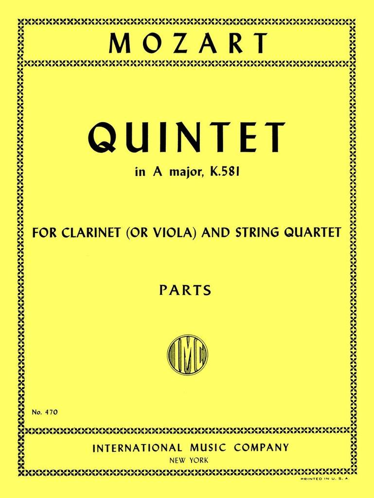 Quintetto K 581 La