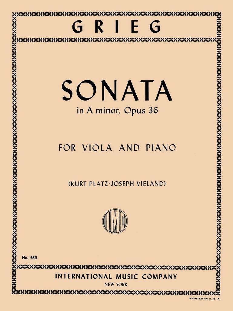 Sonata In La Op. 36