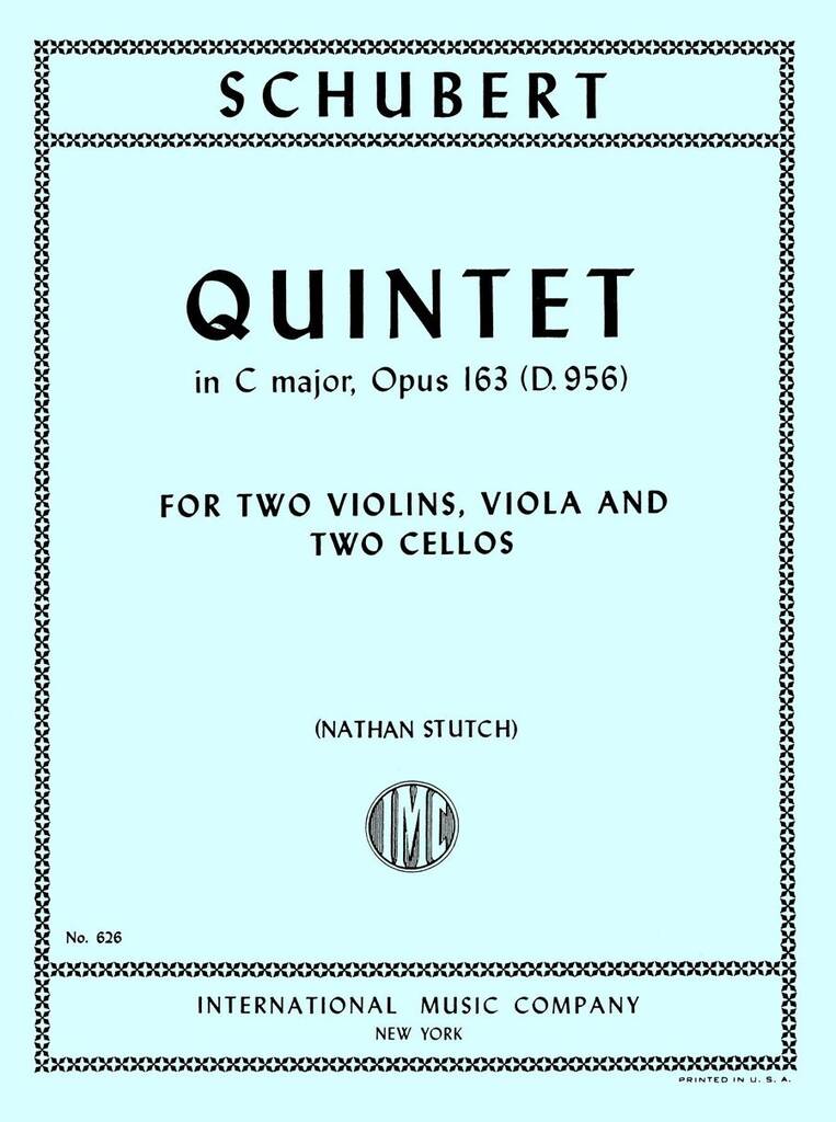 Quintetto Do Op.163 (D 956) (Stutch)