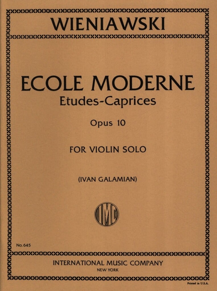 Scuola Moderna (Studi-Capriccio) Op. 10 (Galamian)