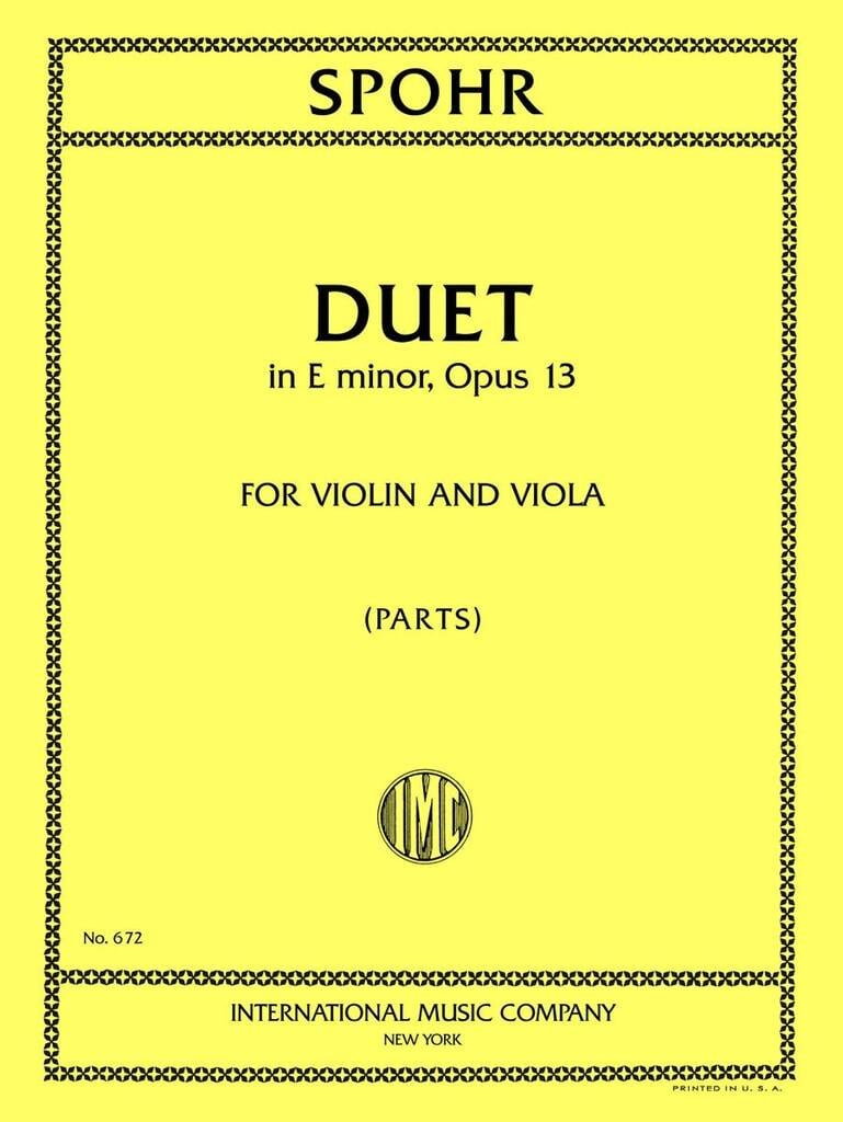 Duet In E Min Op. 13