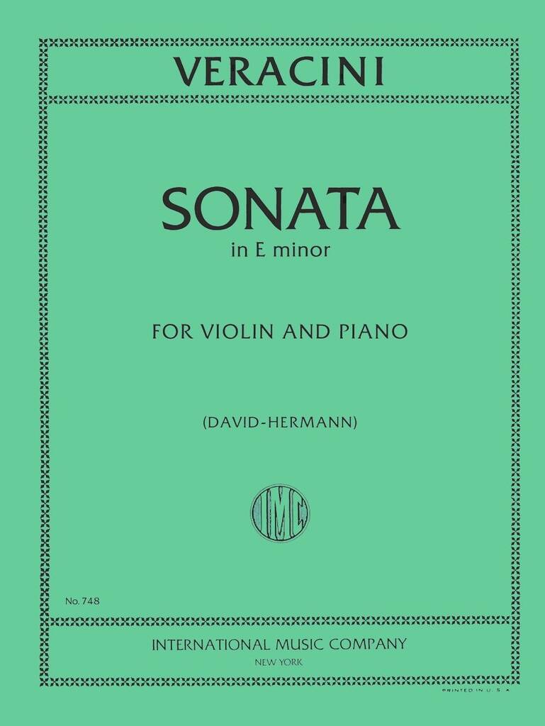 Sonata Mi M. Op. 1 (David/Hermann)