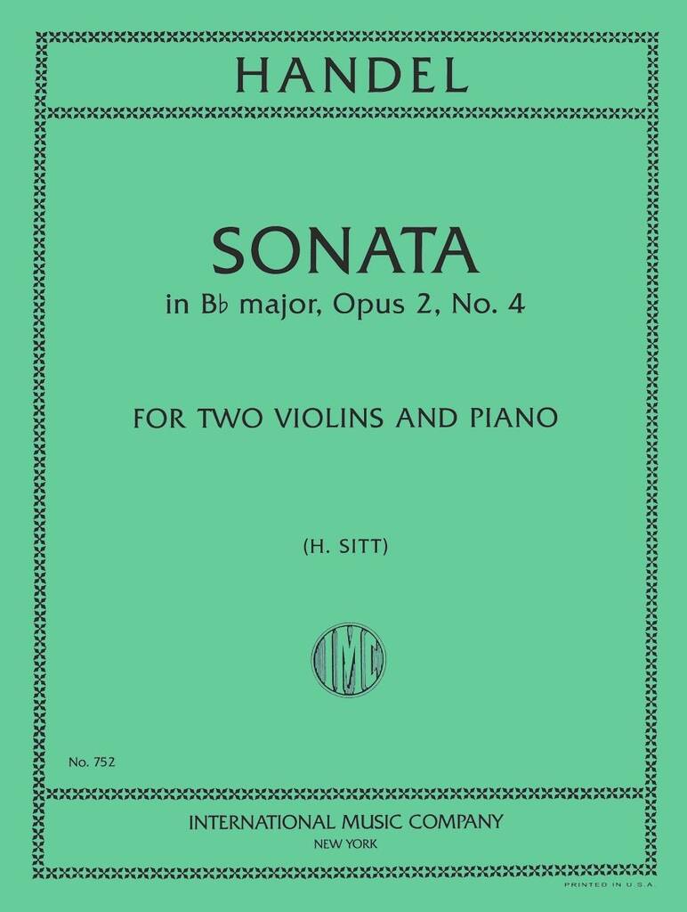 Sonata B Flat Major Op.2/4