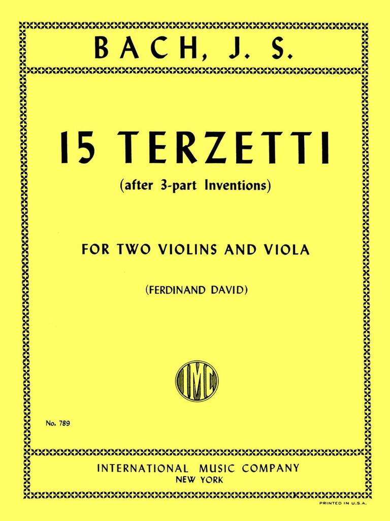 15 Terzetti (Dalle Invenzioni A 3 Voci)(David)