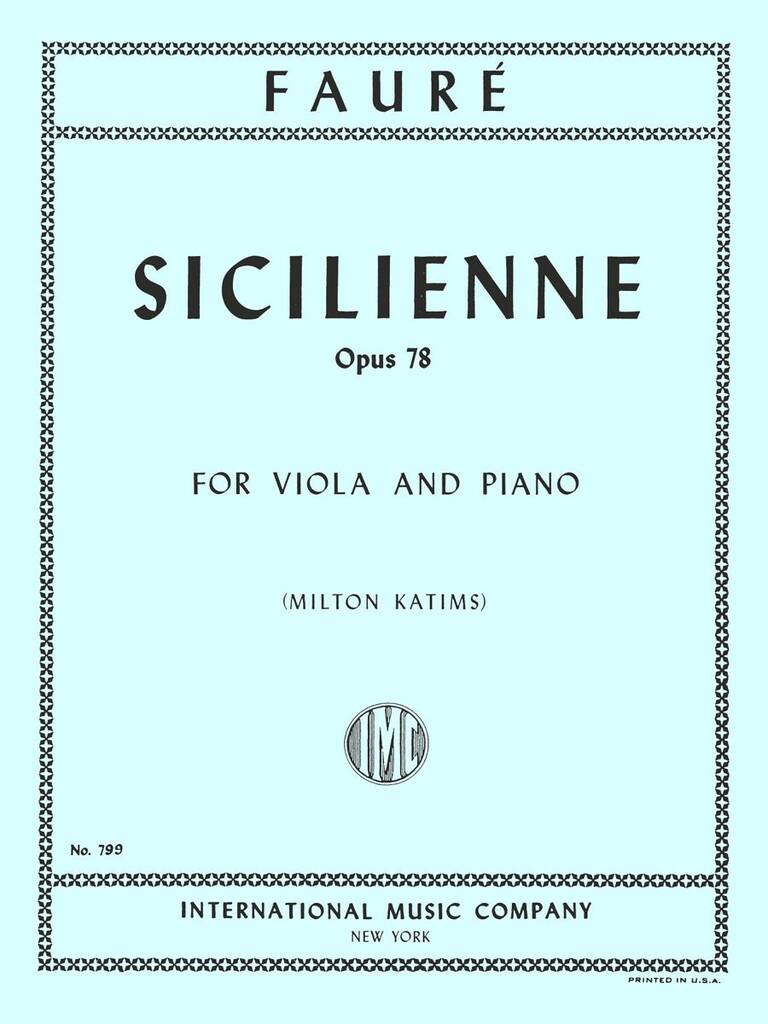 Siciliana Op. 78
