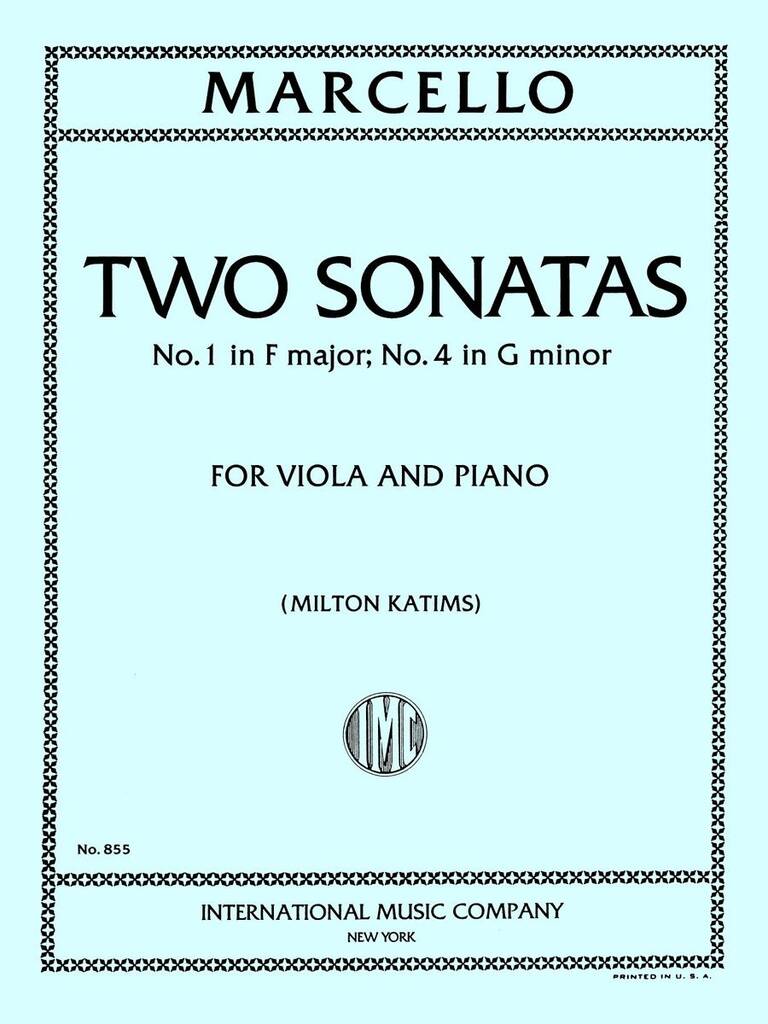 2 Sonate (Fa Maggiore E Sol Minore) (Katims)