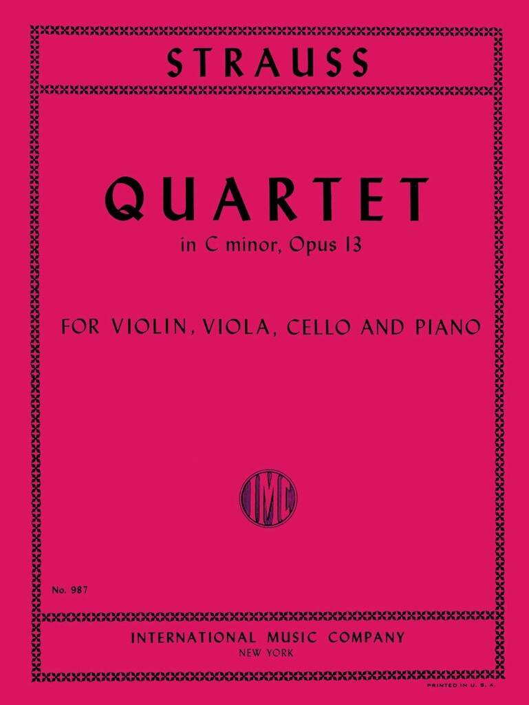 Quartetto Do M. Op. 13