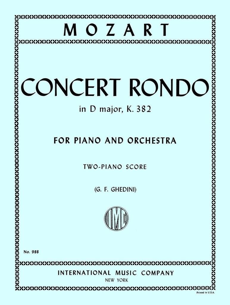 Concerto K 382 Re (Concerto Rondo') (Ghedini)
