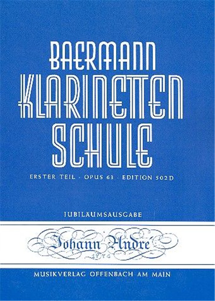 Klarinettenschule Band 2 Opus 63 Erster Teil