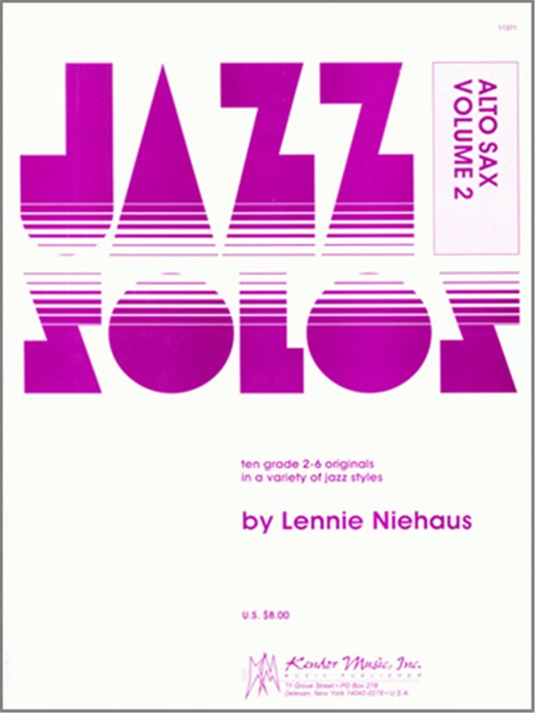 Jazz Solos For Alto Sax, Volume 2