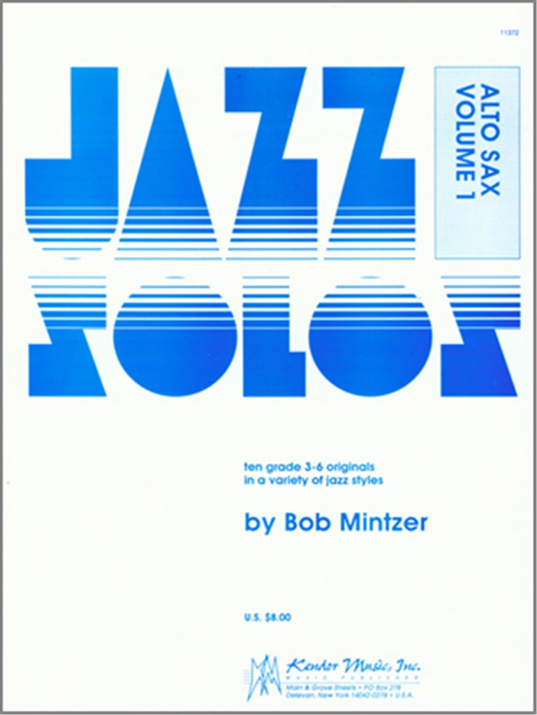 Jazz Solos For Alto Sax, Volume 1
