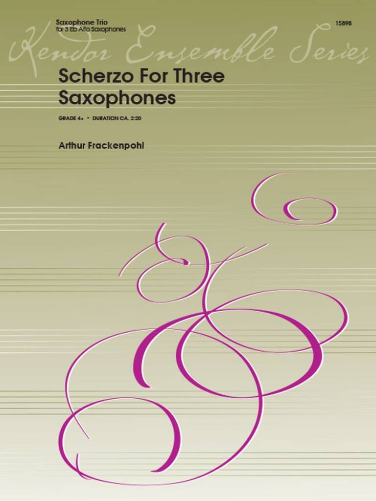Scherzo For Three Saxophones