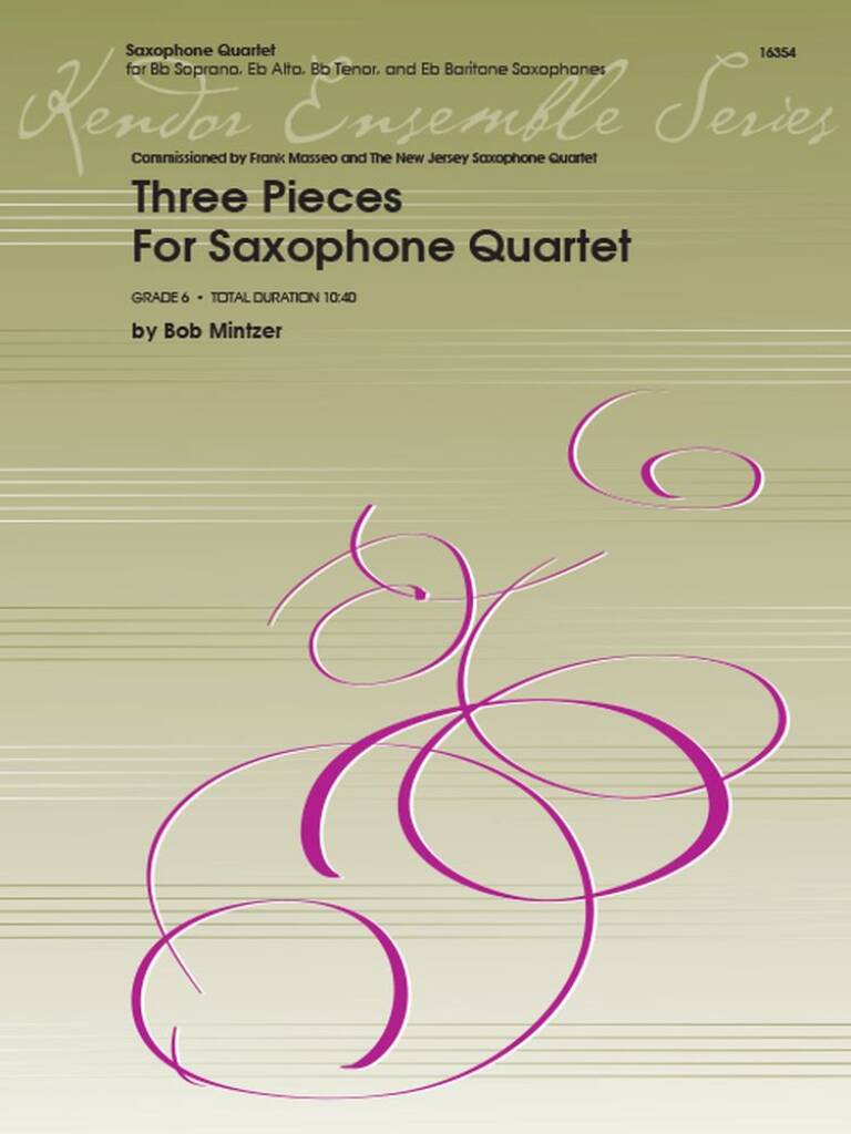 Three Pieces For Saxophone Quartet