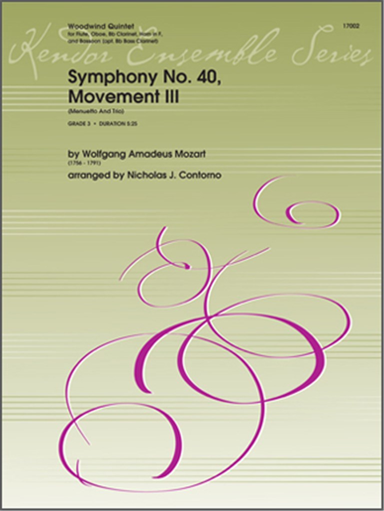 Symphony No. 40, Movement III (Menuetto And Trio)