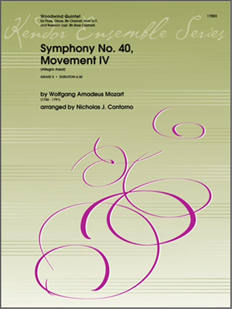 Symphony No. 40, Movement IV (Allegro Assai)