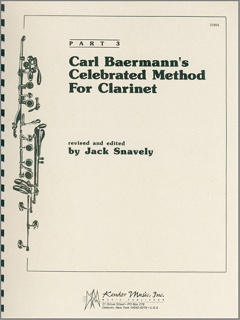 Baermann's Celebrated Method For Clarinet, Part 3