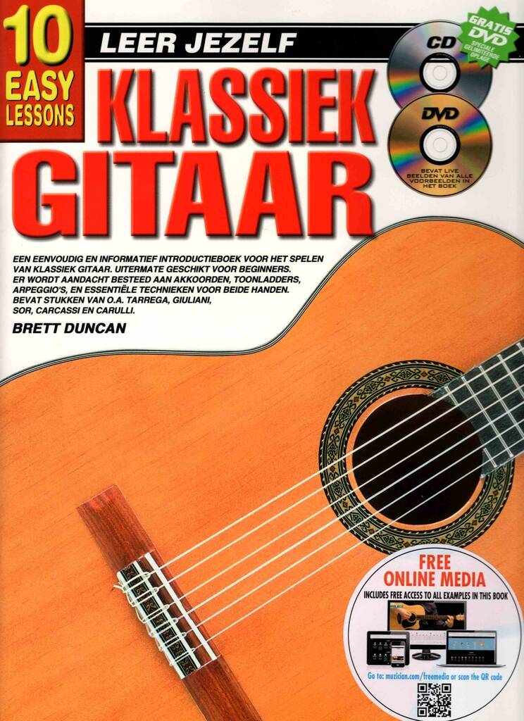 10 Easy Lessons Leer Jezelf Klassiek Gitaar