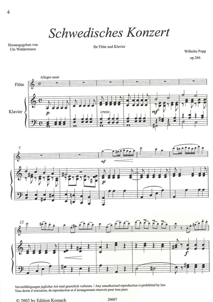 Schwedisches Concert Op. 266