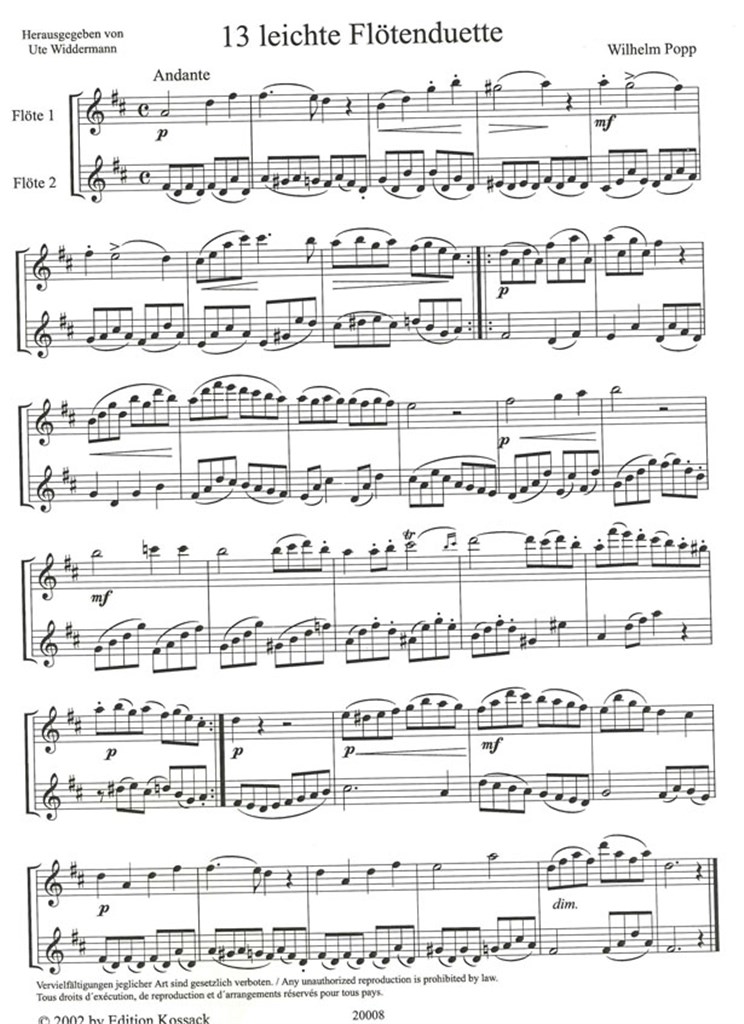 13 Leichte Duetten