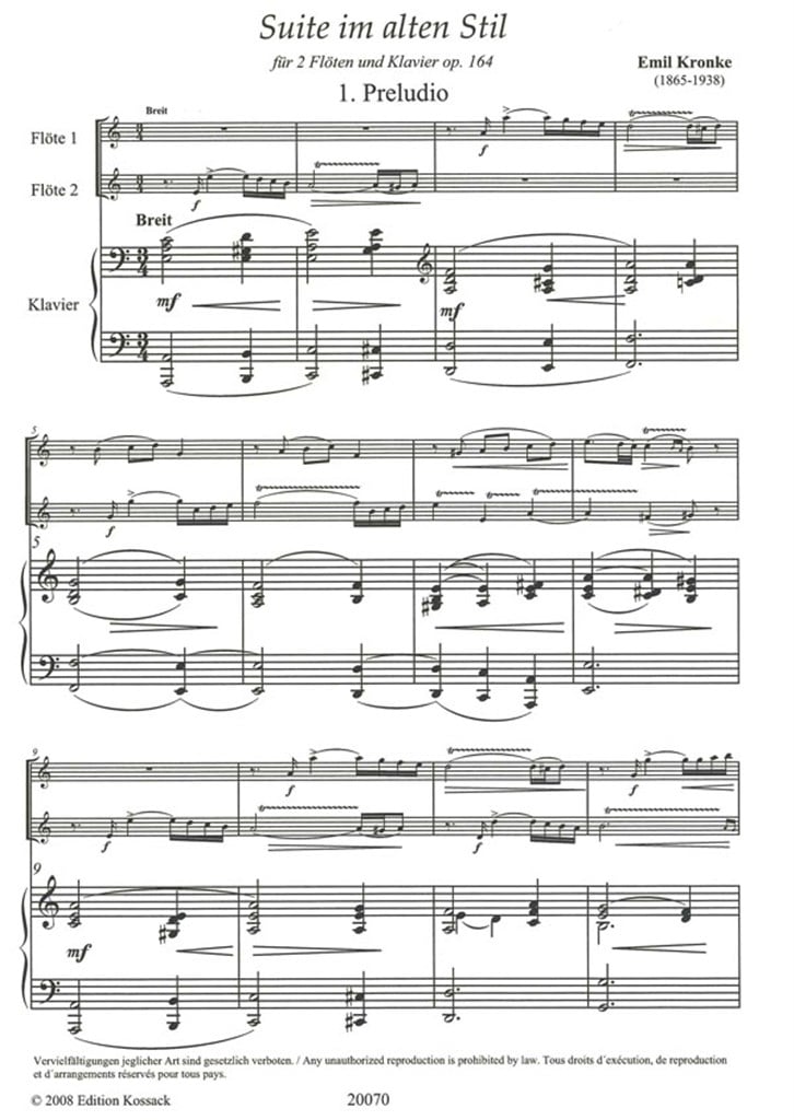Suite Im Alten Still Op. 164