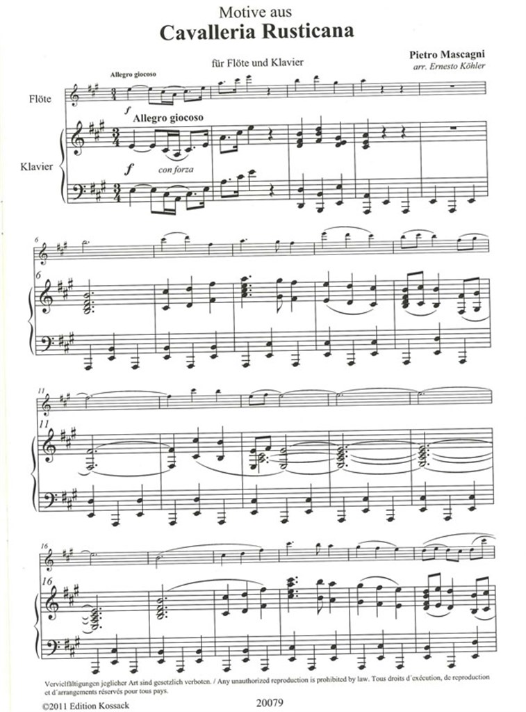 Cavalleria Rusticana (Kohl