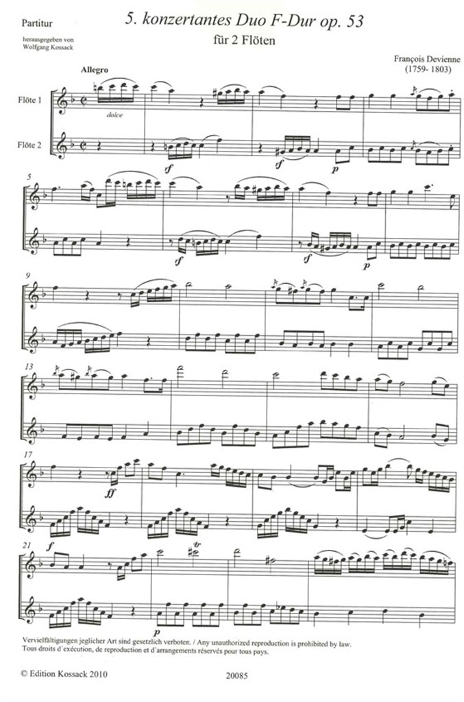 5. Konzertantes Duo F-Dur