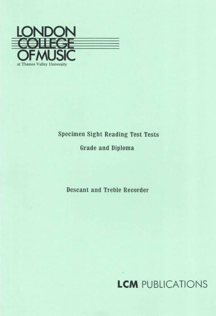LCME Recorder Specimen Sight Reading Gr.-Diploma